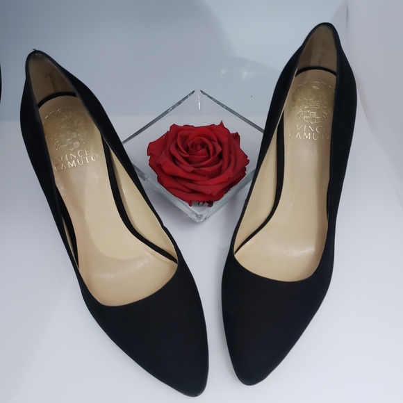Vince Camuto Shoes - Flash Sale Vince Camuto Black Suede Talise Pumps